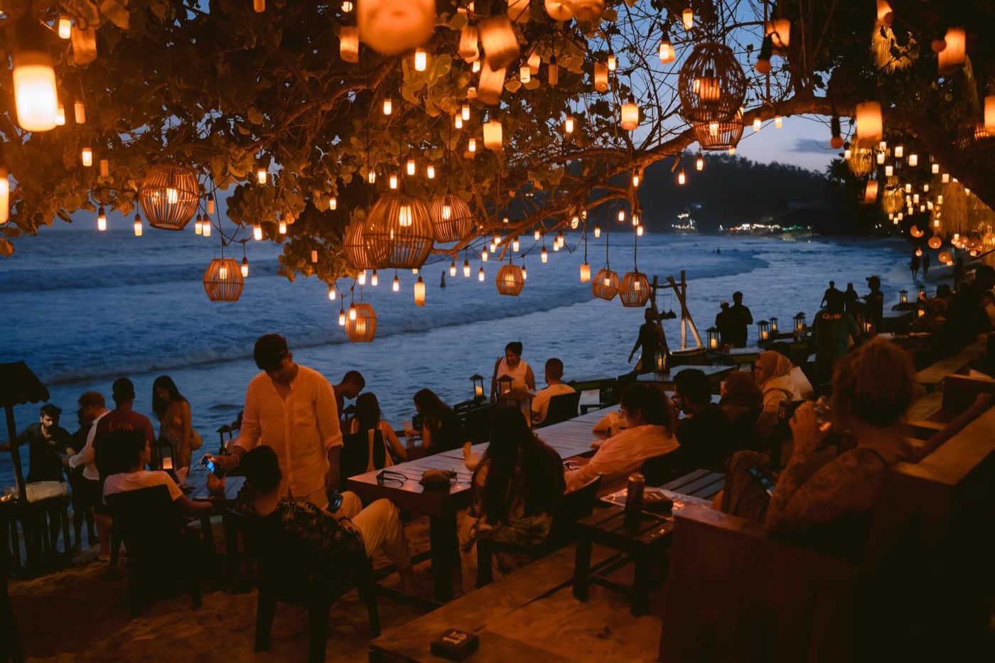 The beach after dark